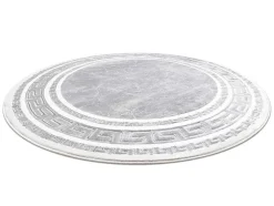 Tapijt Gloss Wiel Modern 2813 27 Stijlvol, Frame, Grieks Grijs Cercle 200 Cm