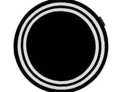 Tapijt Hampton Kader Rond Zwart Cercle 140 Cm