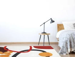 Tapijt Met Relief - Bedrukt Katoen - 120 X 170 Cm - Multikleuren - Palmas