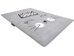 Tapijt Petit Cat Kat Poes Poesje Kroon Grijskleuring 120X170 Cm