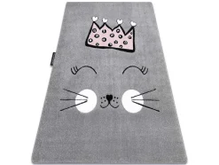 Tapijt Petit Cat Kat Poes Poesje Kroon Grijskleuring 120X170 Cm