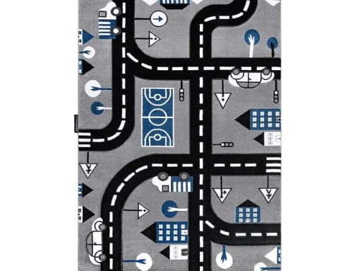 Tapijt Petit City Stad Straat Grijskleuring 200X290 Cm