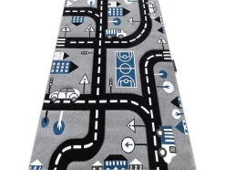 Tapijt Petit City Stad Straat Grijskleuring 200X290 Cm