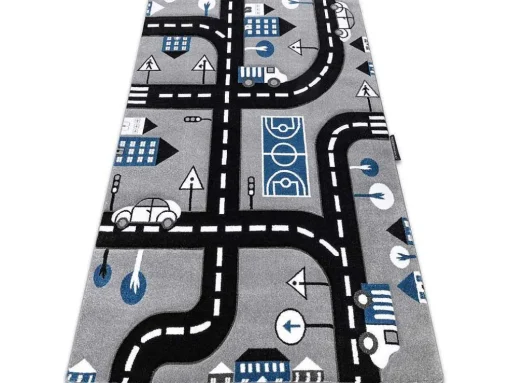 Tapijt Petit City Stad Straat Grijskleuring 200X290 Cm