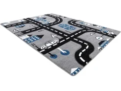 Tapijt Petit City Stad Straat Grijskleuring 200X290 Cm