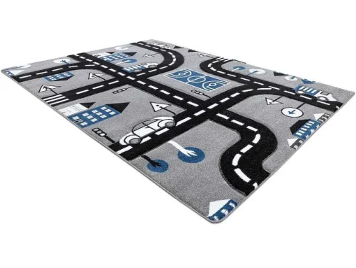 Tapijt Petit City Stad Straat Grijskleuring 200X290 Cm
