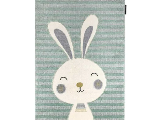 Tapijt Petit Rabbit Konijn , Konijntje Groen 140X190 Cm
