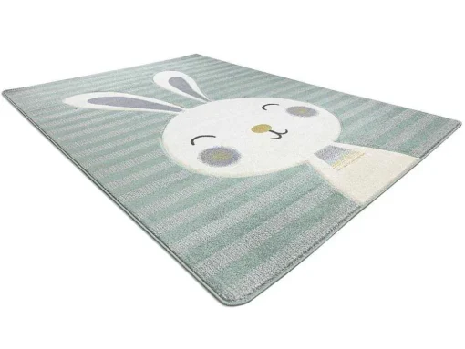 Tapijt Petit Rabbit Konijn , Konijntje Groen 140X190 Cm