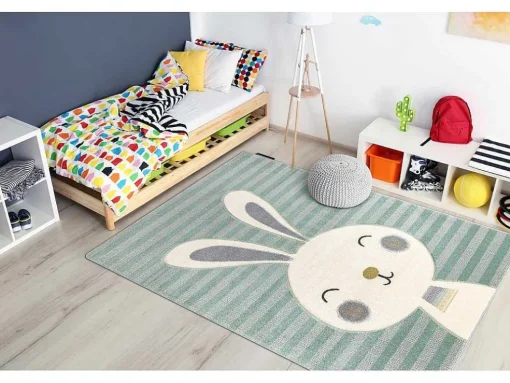 Tapijt Petit Rabbit Konijn , Konijntje Groen 140X190 Cm