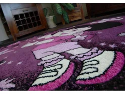 Tapijt Pilly 7818 Dora - Paars/Zwart 160X220 Cm