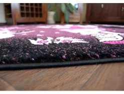 Tapijt Pilly 7818 Dora - Paars/Zwart 160X220 Cm