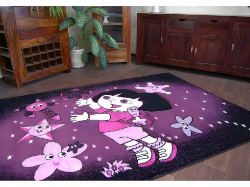 Tapijt Pilly 7818 Dora - Paars/Zwart 160X220 Cm