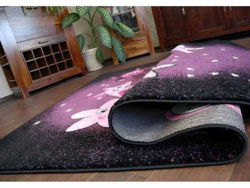 Tapijt Pilly 7818 Dora - Paars/Zwart 160X220 Cm