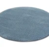 Tapijt Rond Shaggy Micro Grijskleuring Cercle 100 Cm