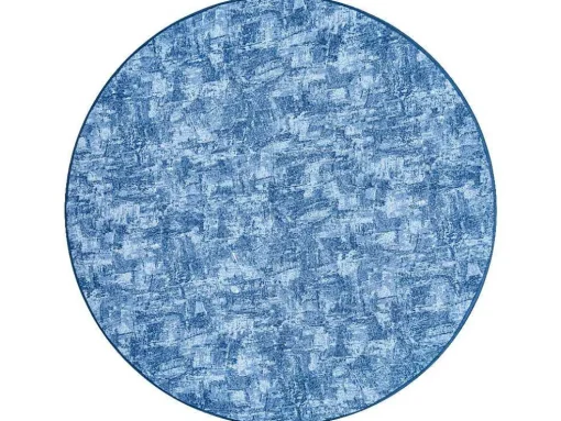 Tapijt Rond Solid Blauw 70 Beton Cercle 150 Cm