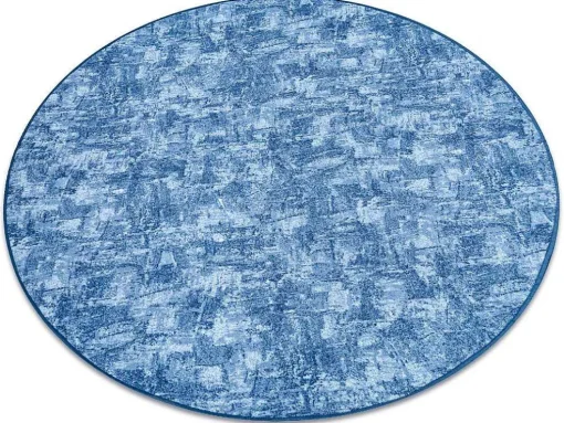 Tapijt Rond Solid Blauw 70 Beton Cercle 150 Cm