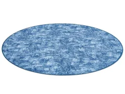 Tapijt Rond Solid Blauw 70 Beton Cercle 150 Cm