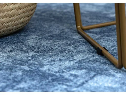 Tapijt Rond Solid Blauw 70 Beton Cercle 150 Cm