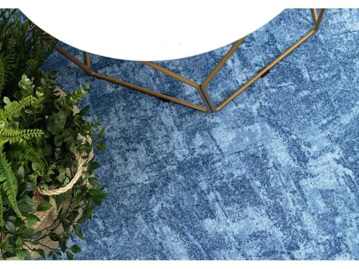 Tapijt Rond Solid Blauw 70 Beton Cercle 150 Cm
