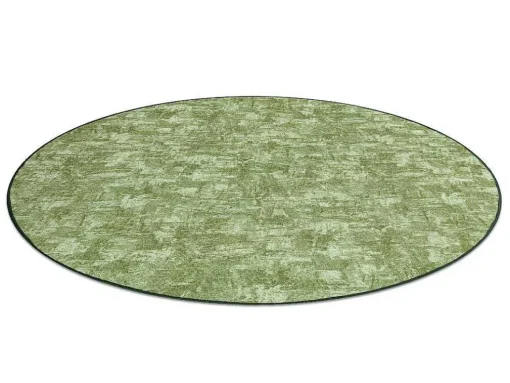 Tapijt Rond Solid Groen 20 Beton Cercle 170 Cm