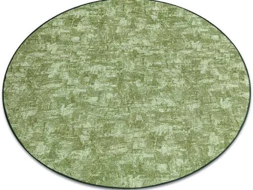 Tapijt Rond Solid Groen 20 Beton Cercle 170 Cm