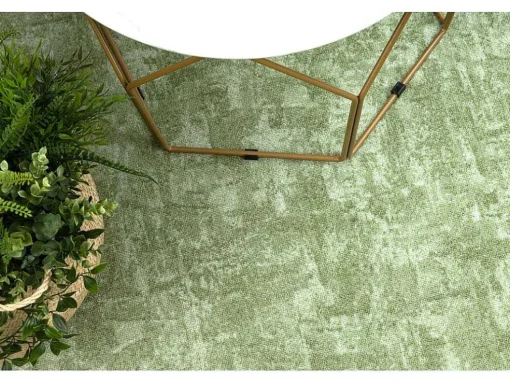 Tapijt Rond Solid Groen 20 Beton Cercle 170 Cm
