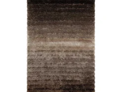 Tapijt Shaggy Flim 007-B3 Modern, Strips - Structureel, Bruin 80X150 Cm