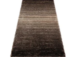 Tapijt Shaggy Flim 007-B3 Modern, Strips - Structureel, Bruin 80X150 Cm