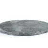Tapijt Shaggy Glitter Zilver - Polyester - D120 Cm