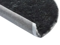 Tapijt Shaggy Glitter Zilver - Polyester - D120 Cm