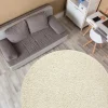 Tapijt Soffi Rond Shaggy 5Cm Creme Cercle 120 Cm