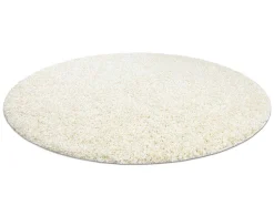 Tapijt Soffi Rond Shaggy 5Cm Creme Cercle 120 Cm