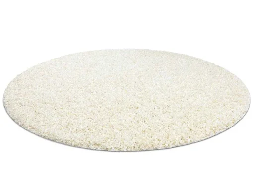 Tapijt Soffi Rond Shaggy 5Cm Creme Cercle 120 Cm
