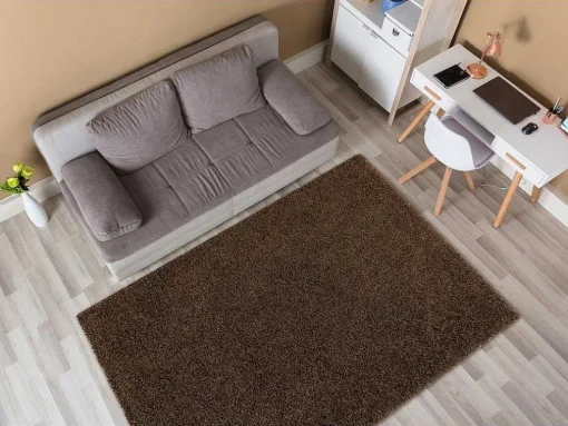 Tapijt Soffi Shaggy 5Cm Bruin 160X220 Cm