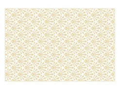 Tapijt Van Vinyl Met Art-Decostijl - 120 X 180 Cm - Beige En Wit - Duchessy