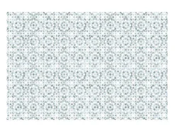 Tapijt Van Vinyl Met Cementtegeleffect - 120 X 180 Cm - Blauw En Wit - Princy