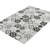 Tapijt Van Vinyl Met Vloertegelmotief Mosai - 120 X 180 Cm - Zwart En Wit