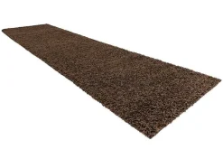 Tapijt, Vloerbekleding Soffi Shaggy 5Cm Bruin - Voor Keuken, Naar De G 70X300 Cm