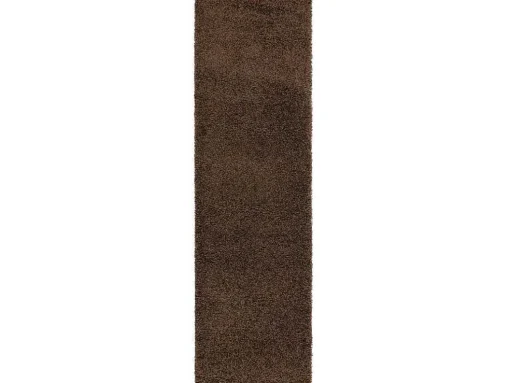Tapijt, Vloerbekleding Soffi Shaggy 5Cm Bruin - Voor Keuken, Naar De G 70X300 Cm
