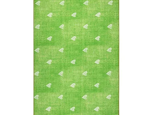 Tapijt Voor Kinderen Hearts Jeans Gewreven Harten, Kinderen - Groen 300X450 Cm