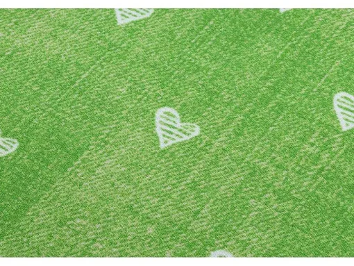 Tapijt Voor Kinderen Hearts Jeans Gewreven Harten, Kinderen - Groen 300X450 Cm