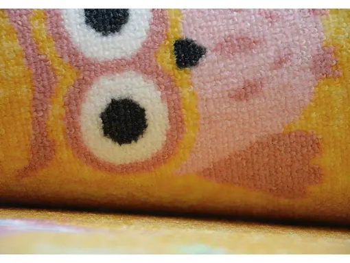 Tapijt Voor Kinderen Owls Geel Uilen 200X400 Cm