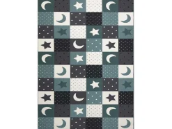 Tapijt Voor Kinderen Stars Sterren, Sterretje , Kinderen, Turkoois / 300X450 Cm