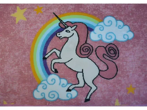 Tapijt Voor Kinderen Unicorn Rozekleuring Eenhoorn 250X350 Cm