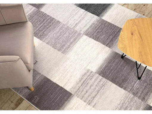 Tapijt Wol Angel 7961 / 52022 Geometrisch, Vierkant Beige / Grijs 160X230 Cm