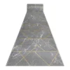 Tapijtloper Emerald Exclusief 1012 Glamour, Stijlvol Marmer, Geometris 80X140 Cm