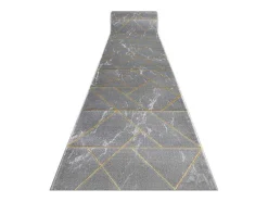 Tapijtloper Emerald Exclusief 1012 Glamour, Stijlvol Marmer, Geometris 80X310 Cm