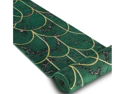 Tapijtloper Emerald Exclusief 1016 Glamour, Stijlvol Art Deco, Marmer 80X120 Cm