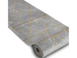 Tapijtloper Emerald Exclusief 1012 Glamour, Stijlvol Marmer, Geometris 80X140 Cm