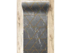 Tapijtloper Emerald Exclusief 1012 Glamour, Stijlvol Marmer, Geometris 80X140 Cm